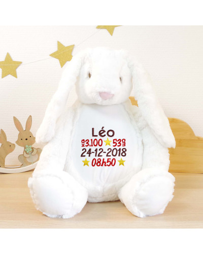 Grosse peluche personnalisée - Lapin Dolly