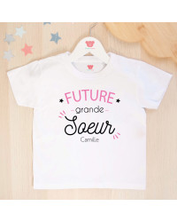 T-shirt blanc - Future Grande Soeur personnalisé