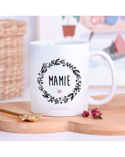 Mug personnalisé Mamie avec couronne ♡