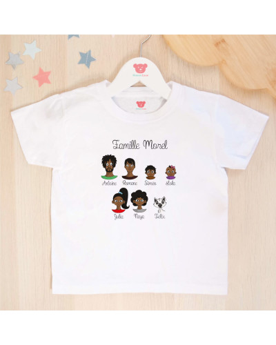 T-shirt enfant "Family Portrait" personnalisé
