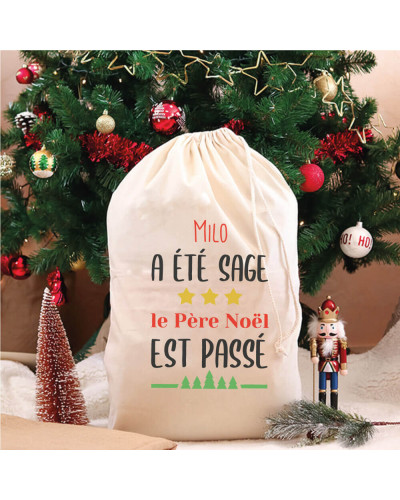 Hotte de Noël personnalisée - Enfant sage