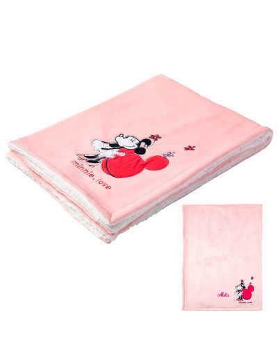 Couverture extra-douce - Minnie Confettis (100x75cm)