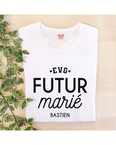 T-shirt EVG personnalisé homme - Futur Marié