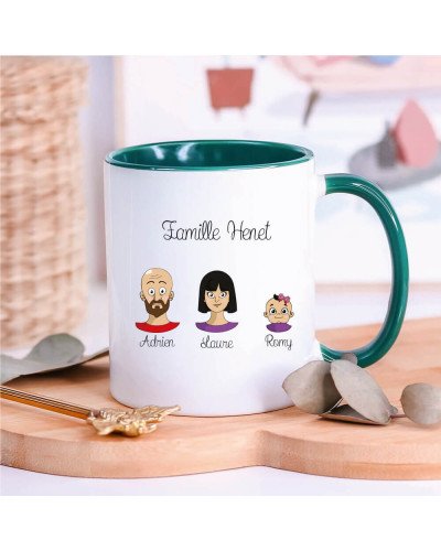 Mug "Family Portrait" personnalisé