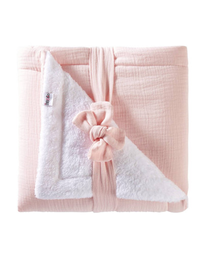 Couverture peluche personnalisée rose blush Mix & Match