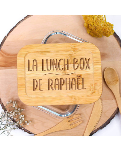 Lunch box bambou personnalisée - La lunch box de prénom
