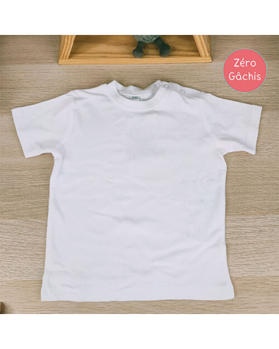 [TRACES NOIRES] Tee shirt blanc 18-24 mois - Futur Grand Frère personnalisé
