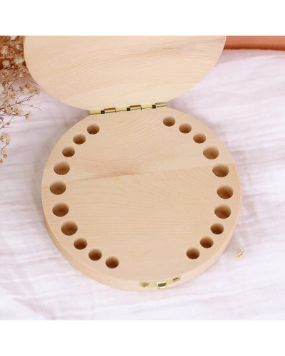 Boîte à dents en bois personnalisée - Les petites quenottes