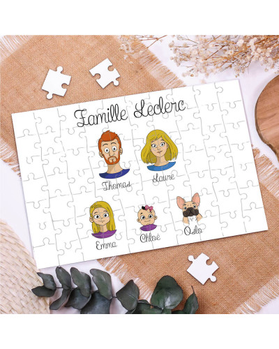 Puzzle personnalisé famille - Family Portrait
