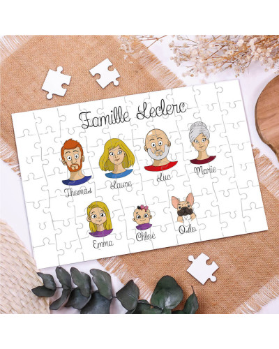 Puzzle personnalisé famille - Family Portrait