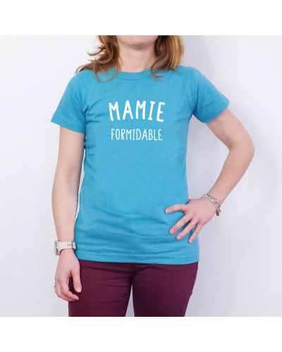 T-shirt Bleu Cyan femme personnalisé - Collection "qui déchire"