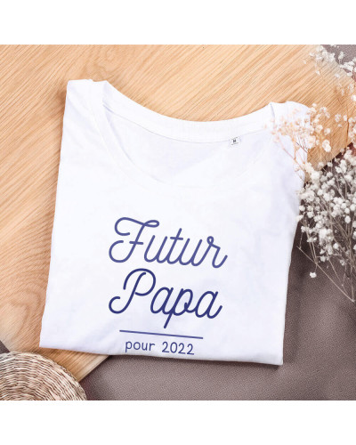 T-shirt homme personnalisé - Futur Papy/Papa pour