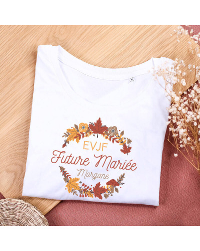 T-shirt EVJF personnalisé femme - Future Mariée Automnal