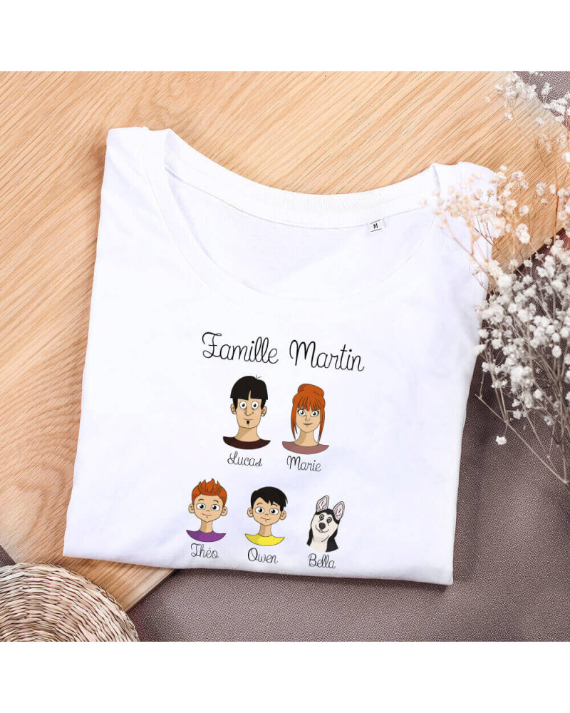 T-Shirt homme "Family Portait" - | Ourson Câlin
