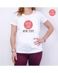 Tee shirt femme personnalisé avec texte au choix