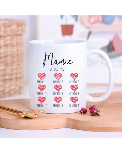 Mug personnalisé - Mamie et ses petits enfants