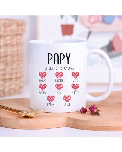 Mug personnalisé - Papy et ses petits enfants