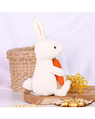 Peluche de Pâques - Lapin Bobbi avec carotte