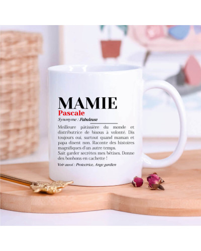 Mug "Maman définition" personnalisé avec prénom