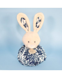 Doudou boule lapin blanc personnalisé - Les petits futés