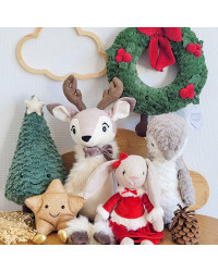 Peluche de Noël - Le renne joyeux