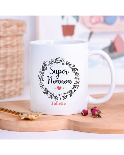Mug personnalisé - Super Nounou ♡
