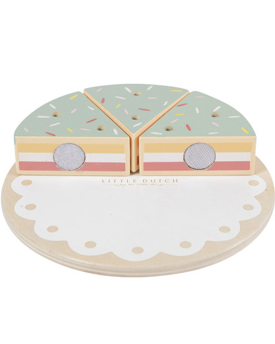Gâteau d'anniversaire en bois personnalisé (26 pièces)