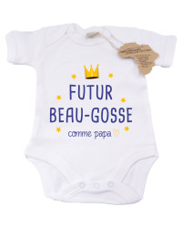 Body bébé personnalisé - Futur Beau-Gosse comme Papa