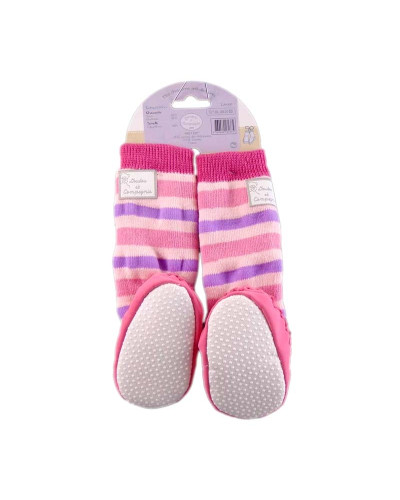 Chaussons Anti-dérapants - Rayures Girly