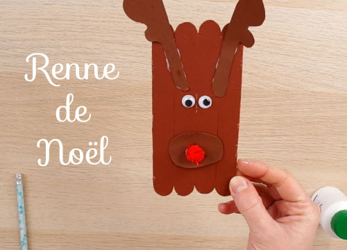 Réalisez un renne de Noël en bâtonnets !